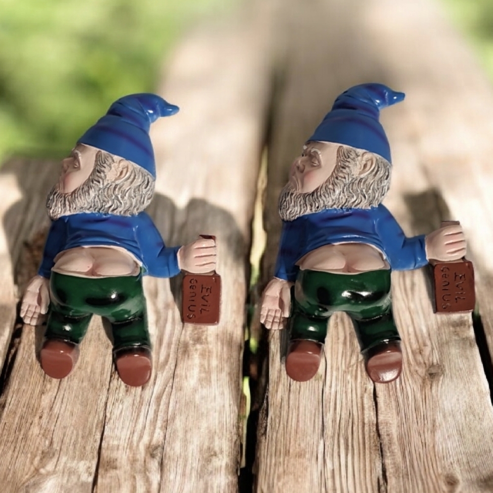 2) Drunk Gnome Lawn Ornaments